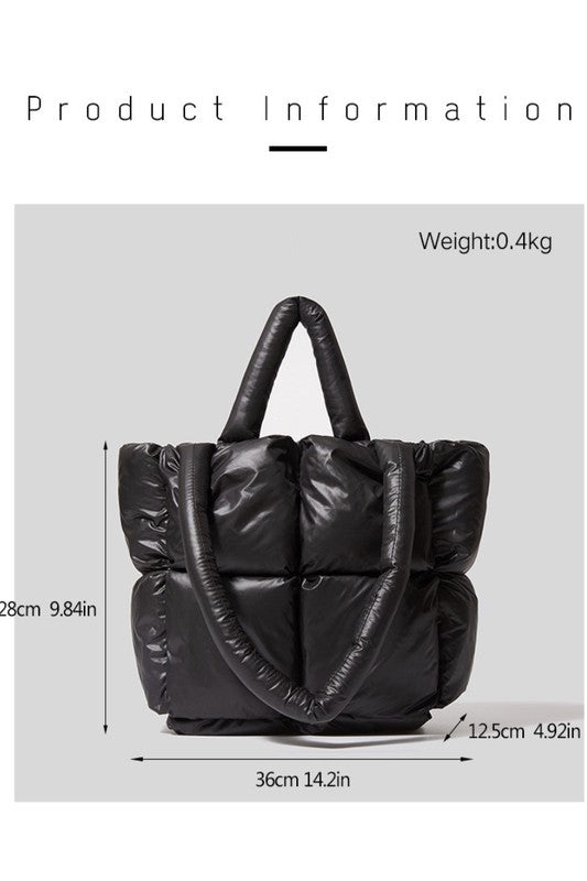 Puffer Handbag – Lightweight & Stylish – LA BÂCHÉ