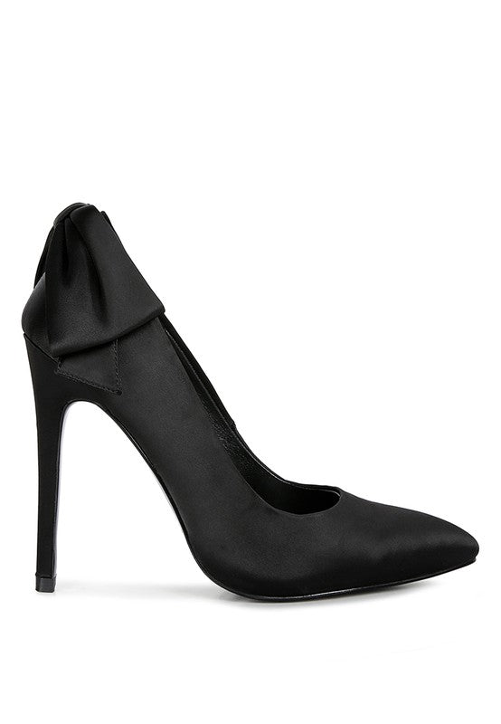 HORNET Grüne Pumps aus Satin mit Stilettoabsatz