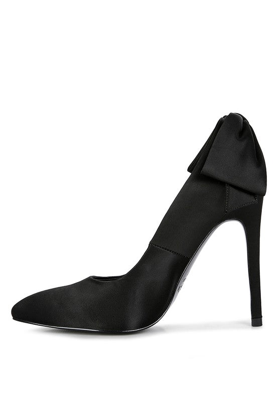 HORNET Grüne Pumps aus Satin mit Stilettoabsatz