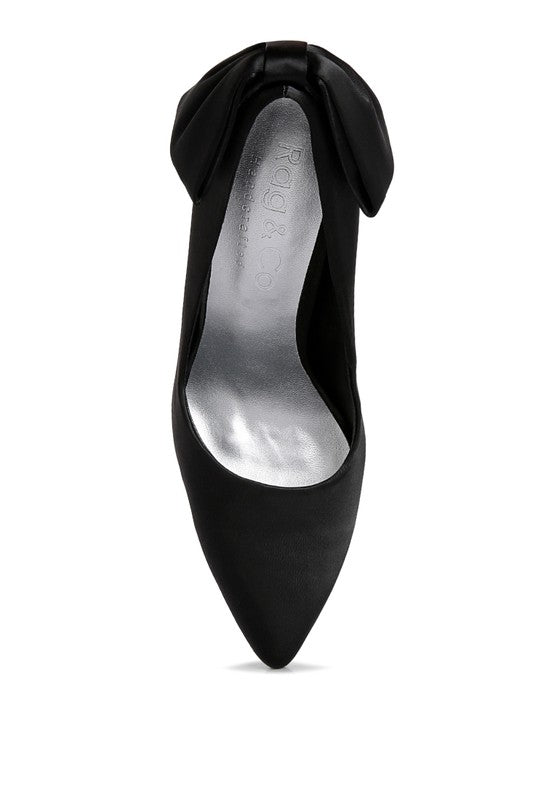 HORNET Grüne Pumps aus Satin mit Stilettoabsatz