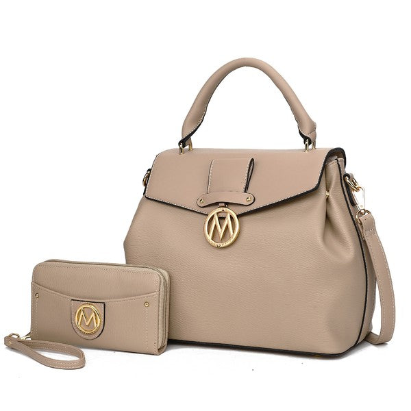 Aurora Vegan Leather Satchel and Wallet - LA BÂCHÉ