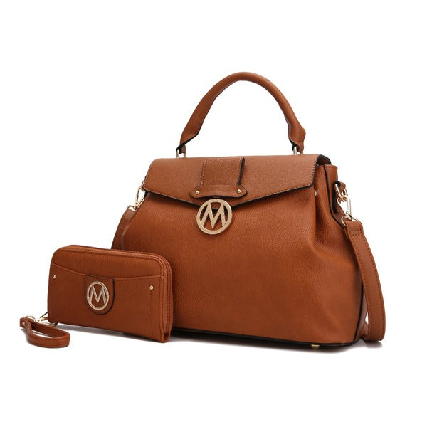 Aurora Vegan Leather Satchel and Wallet - LA BÂCHÉ