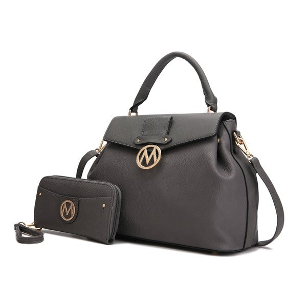 Aurora Vegan Leather Satchel and Wallet - LA BÂCHÉ