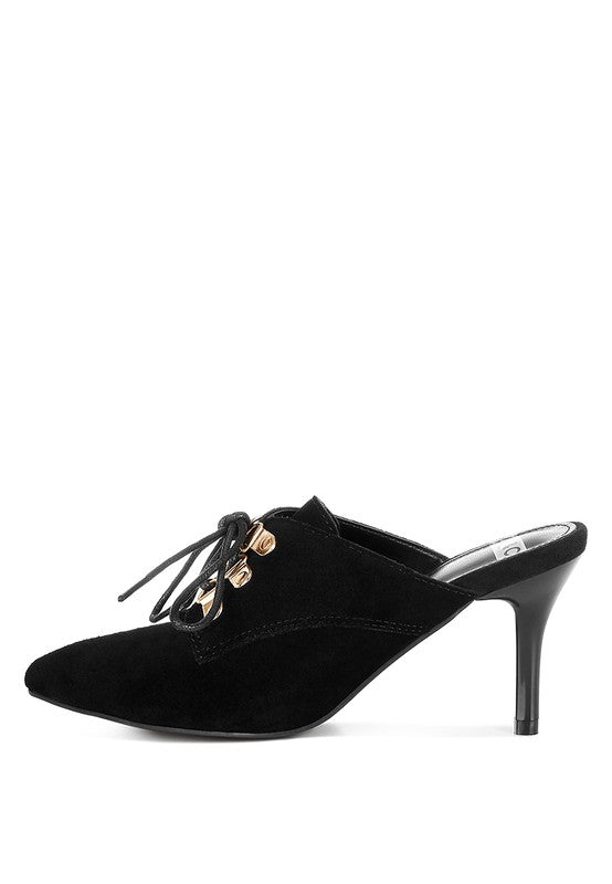 Miladi – Pantoletten aus Wildleder mit Stilettoabsatz