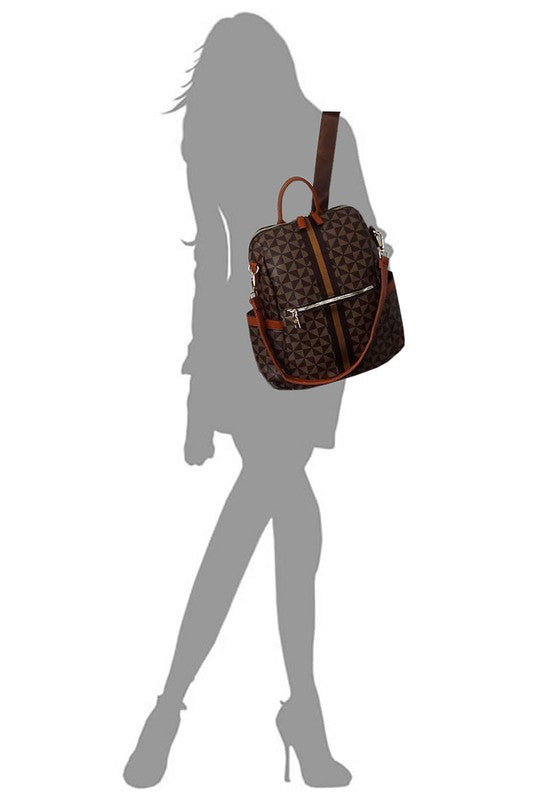 Vegan Leather Bag - Convertible Backpack - LA BÂCHÉ