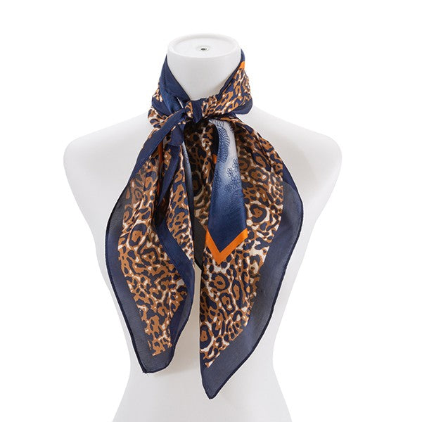 Leopard Print Silk Scarf – Multi Use – LA BÂCHÉ