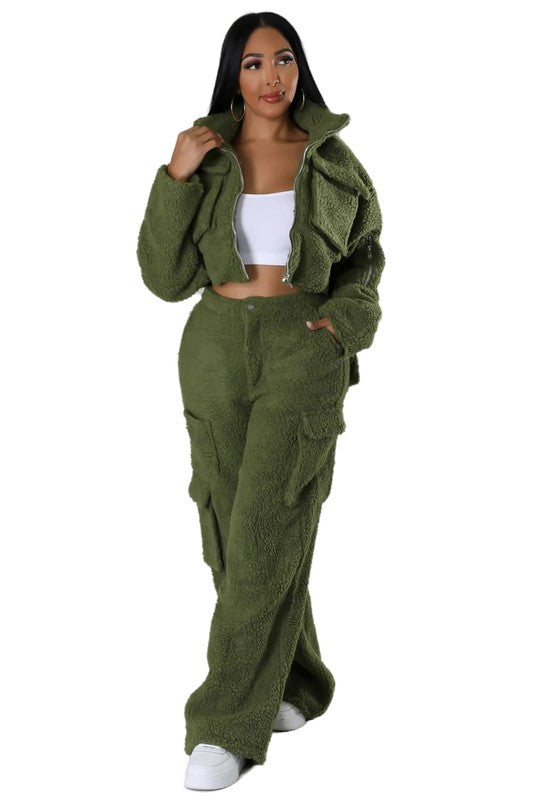 DAMEN MODE TEDDY 2-TEILIGES SET
