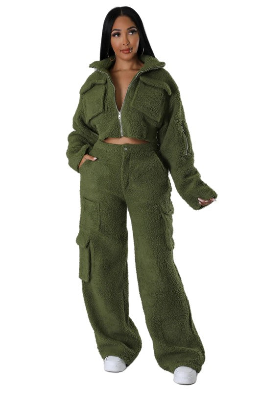 DAMEN MODE TEDDY 2-TEILIGES SET