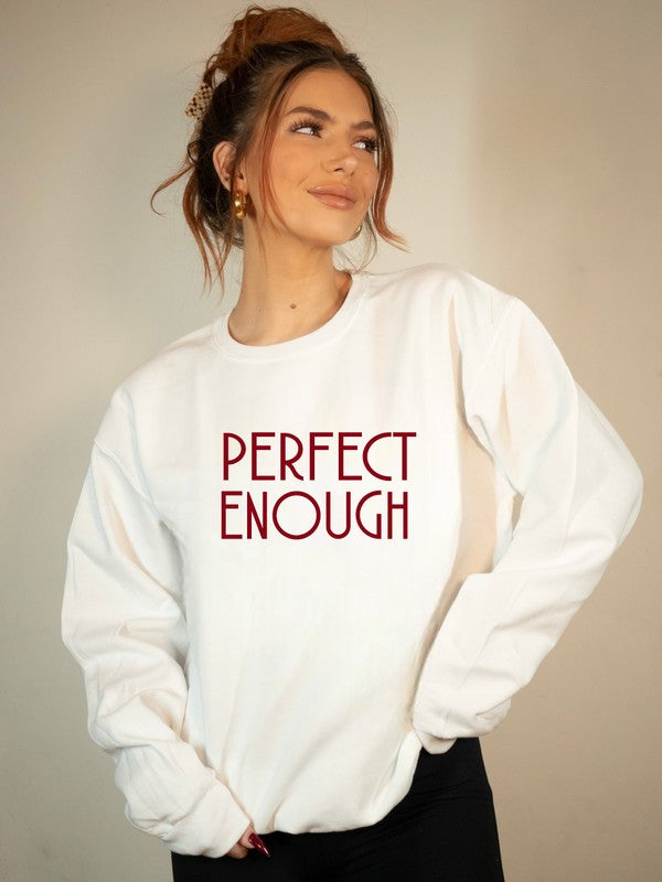 Perfect Enough Premium-Sweatshirt mit Grafik