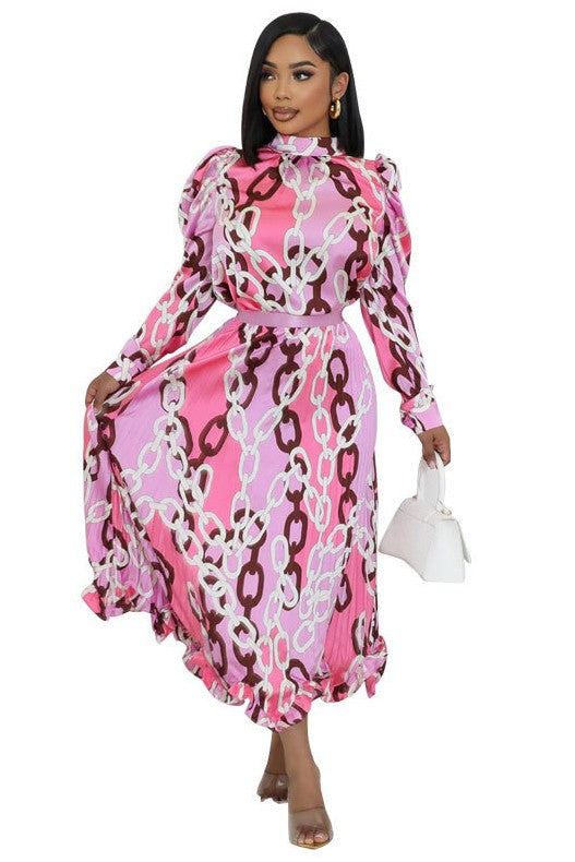DAMEN MODE LANGES MAXIKLEID